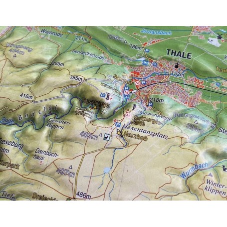 Georelief Harz 3D relief map (77 x 57 cm) (in German) (80208)