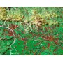 Georelief Large 3D relief map of Hesse (in German) (80904)