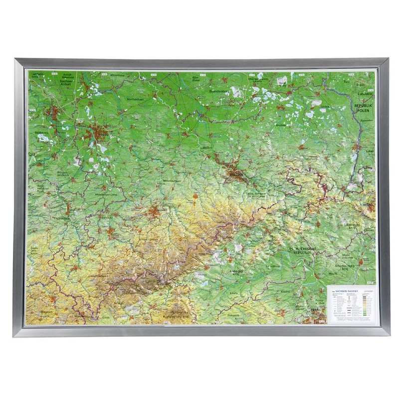 แผนที่นูน 3 มิติขนาดใหญ่ของแซกโซนีในกรอบอะลูมิเนียม (ภาษาเยอรมัน) (44632)
