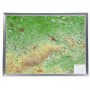 Georelief Veľká 3D reliéfna mapa Saska v hliníkovom ráme (v nemčine) (44632)