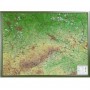 Georelief Large 3D relief map of Saxony, in green wooden frame (in German) (44631)