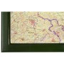 Georelief Large 3D relief map of Saxony, in green wooden frame (in German) (44631)