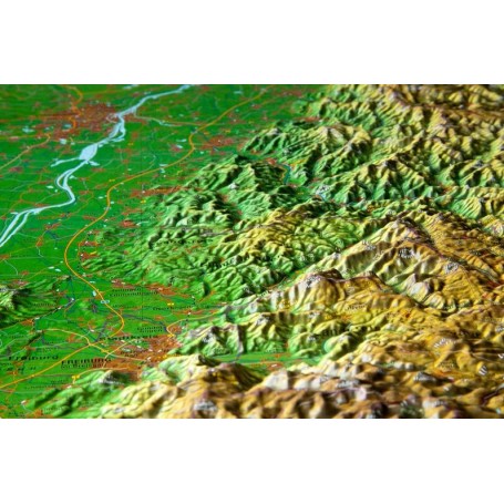 Georelief Regional map Black Forest (in German) (77480)