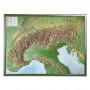 Georelief Large 3D relief map of the Alps in wooden frame (in German) (44606)
