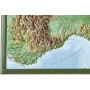 Georelief Large 3D relief map of the Alps in wooden frame (in German) (44606)