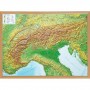 Georelief Large 3D relief map of the Alps in wooden frame (in German) (75103)