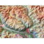 Georelief Tyrol (78 x 58 cm) 3D relief map with Wood frame (in German) (78007)
