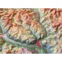 Georelief Tyrol (78 x 58 cm) 3D relief map with Wood frame (in German) (78008)