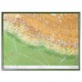 Georelief Regional map Nepal large 3D with Wooden frame (in German) (58035)