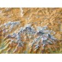 Georelief Regional map Nepal large 3D with Wooden frame (in German) (58035)