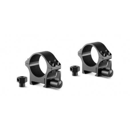 HAWKE Supporto ad anello in acciaio professionale Weaver 30mm Basso (68121)