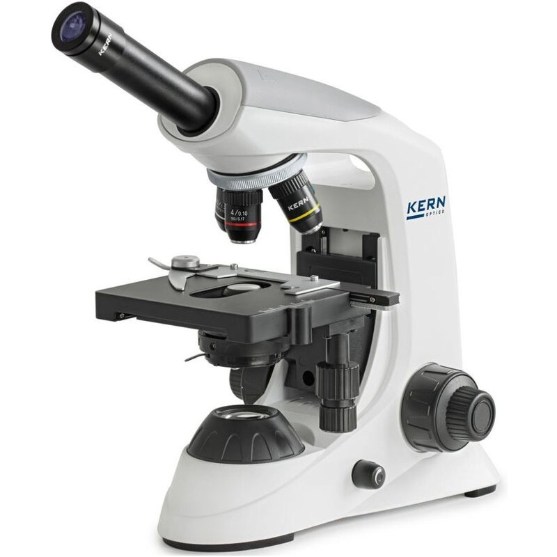 Kern Microscope Mono Achromat 4/10/40, WF10x18, 3W LED, OBE 101 (66306)