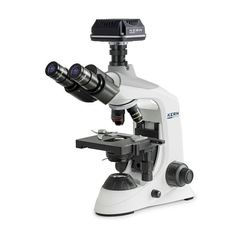 Kern Digital microscope set, OBE 124C825, HF, 1.25 Abbe Condensor, fixed, USB 2.0, 40-400x, Dl, 3W LED, DIN, 5.1 MP (83002)