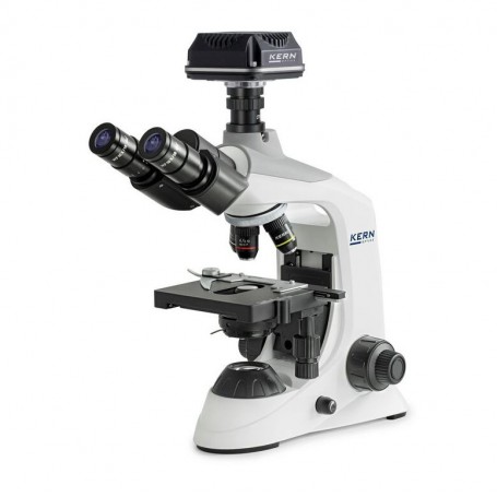 Kern Digitaalne mikroskoobi komplekt, OBE 124C825, HF, 1.25 Abbe kondensor, fikseeritud, USB 2.0, 40-400x, Dl, 3W LED, DIN, 5.1 