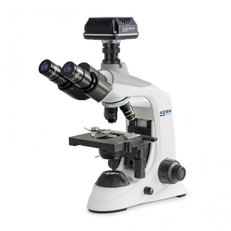 Kern Digitaalne mikroskoobi komplekt, OBE 124C832, HF, 1.25 Abbe kondensor, fikseeritud, USB 3.0, 40-400x, Dl, 3W LED, DIN, 5.1 