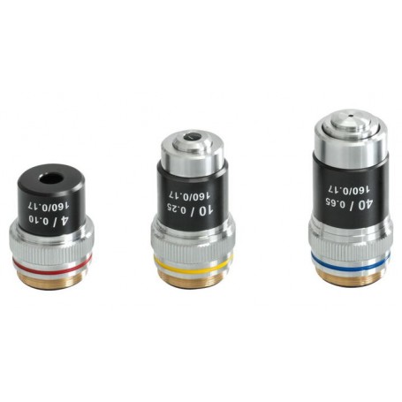 Kern Mikroskop Bino Akromat 4/10/40, WF10x18, 0,5W LED, şarj edilebilir, OBS 104 (66374)