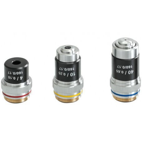 Kern Microscopio Mono Achromat 4/10/40, WF10x18, 0,5W LED, ricaricabile, OBS 101 (66370)