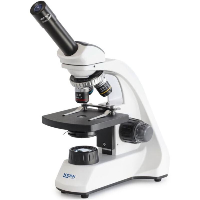Kern Microscope Mono Achromat 4/10/40, WF10x18, 1W LED, OBT 102 (66386)
