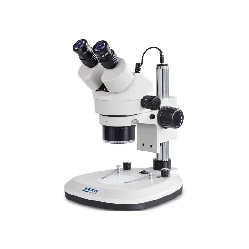 Kern Stereo zoom microscope OZL 465, bino, Ringl, Greenough, 0.7-4.5x, HWF10x20, 3W LED (66635)
