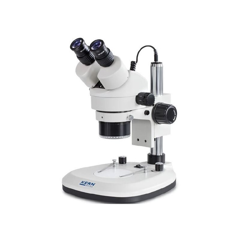 Kern Stereo zoom microscope OZL 466, trino, Ringl., Greenough, 0.7-4.5x, HWF10x20, 3W LED (66636)