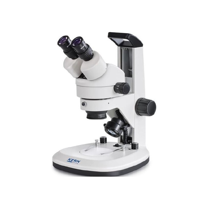 Kern Stereo zoom microscope OZL 467, bino, Greenough, 0.7-4.5x, HWF10x20, 3W LED (66640)