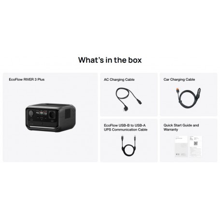 EcoFlow RIVER 3 Plus Station d'Alimentation Portable (072660)