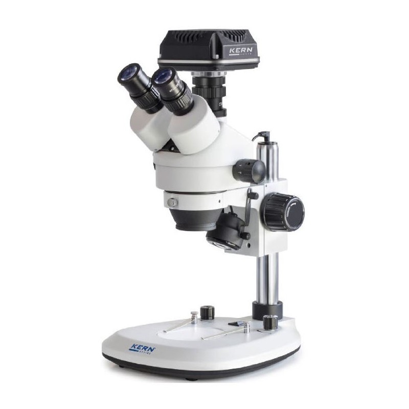 Kern Microscope OZL 464C825, Greenough, Column, 7-45x, 10x/20, Reflected light 3W LED, Camera 5MP, USB 2.0 (66632)