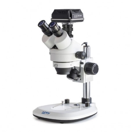 Kern Microscoop OZL 464C825, Greenough, Kolom, 7-45x, 10x/20, Gereflecteerd licht 3W LED, Camera 5MP, USB 2.0 (66632)