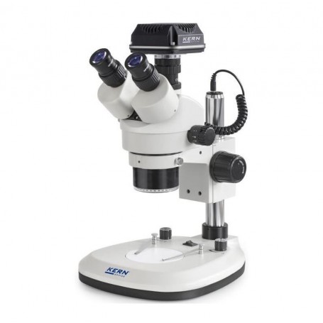 Kern mikroskoop OZL 466C825, Greenough, kolonn, 7-45x, 10x/20, läbitav valgus 3W LED, rõngasvalgustus, kaamera 5MP, USB 2.0 (666