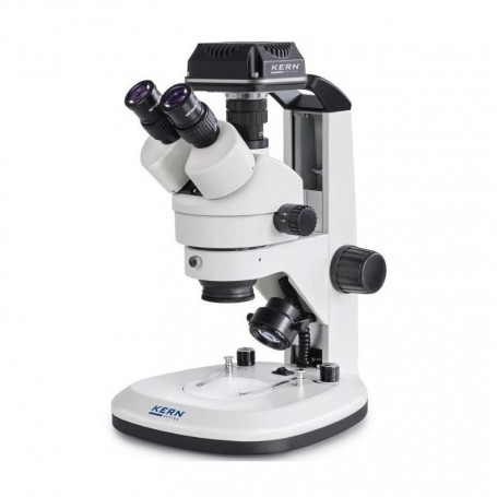 Μικροσκόπιο Kern OZL 468C825, Greenough, Οδοντωτή ράβδος, 7-45x, 10x/20, Ανακλώμενο φως 3W LED, Κάμερα 5MP, USB 2.0 (66641)