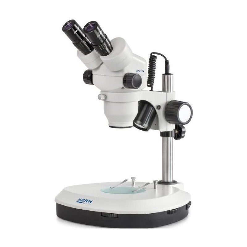 Kern Stereo zoom microscope OZM 542, Bino, 7-45x, HSWF10x23, Transmitted light, 3W LED (66648)