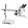 Kern Stereo zoom microscope OZM 902, bino, 7x-45x, HSWF, Tripod, single arm w. table top, ring light LED 4.5 W (66654)