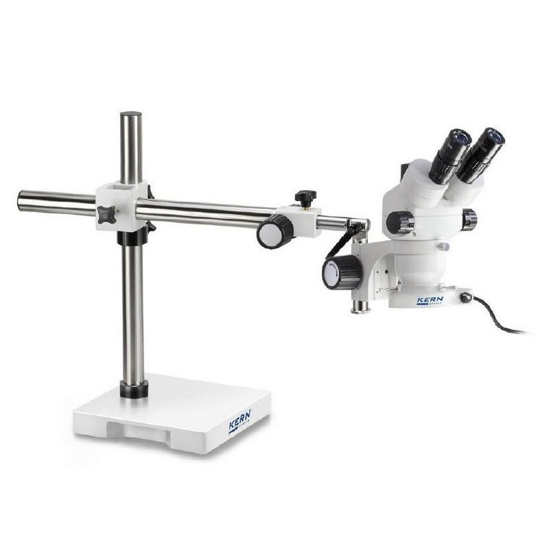 Kern Stereo zoom OZM 912,bino,7x-45x,HSWF 10x23 mm,Tripod,single arm(430 mm x 385 mm) w. table top,ring light LED 4.5W (66658)