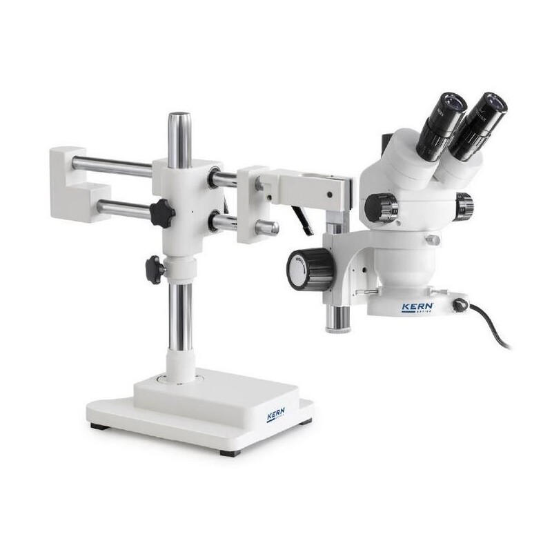 Kern Stereo zoom OZM 922,bino,7x-45x,HSWF10x23mm,Tripod,double arm(515 mm x 614 mm) w. table top,ring light LED 4.5W (66662)
