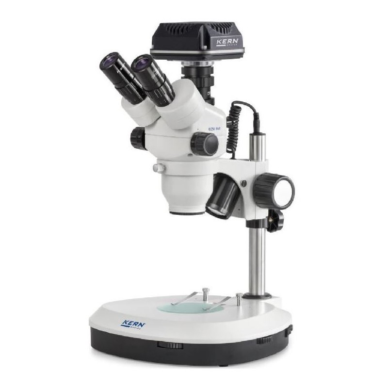 Kern Microscope OZM544C825,trino,7-45x,HWF 10x23,incident/transmitted light,LED 3W, Camera,CMOS, 5MP,1/2.5",USB 2.0 (66650)