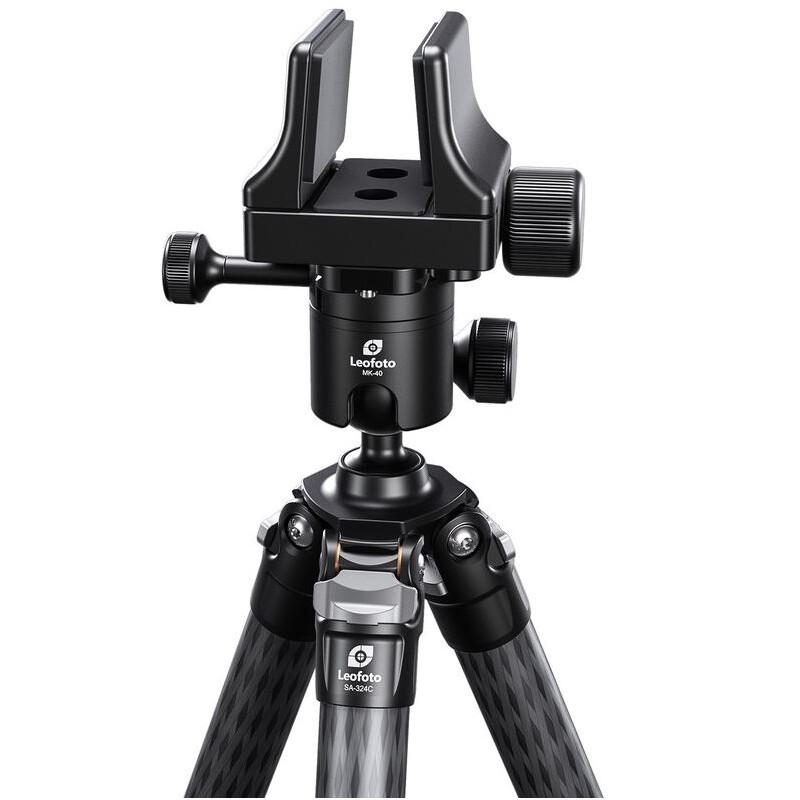 Leofoto MK-40 Ball head + GS-3 gun clamp mount (79403)