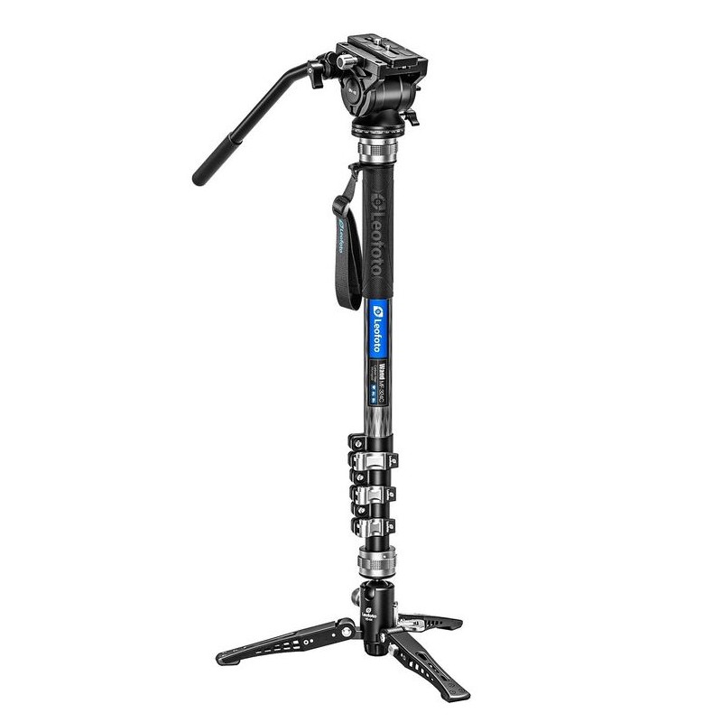 Leofoto Carbon monopod MF-324C + Pan-tilt foot VD-04 + Video tilt head BV-10 (84970)