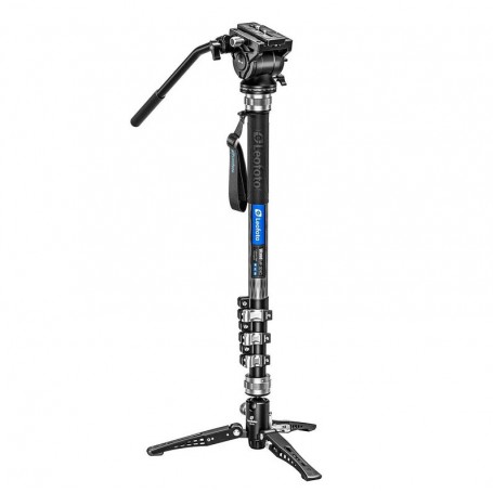 Leofoto カーボン一脚 MF-324C + パンチルトフット VD-04 + ビデオチルトヘッド BV-10 (84970)