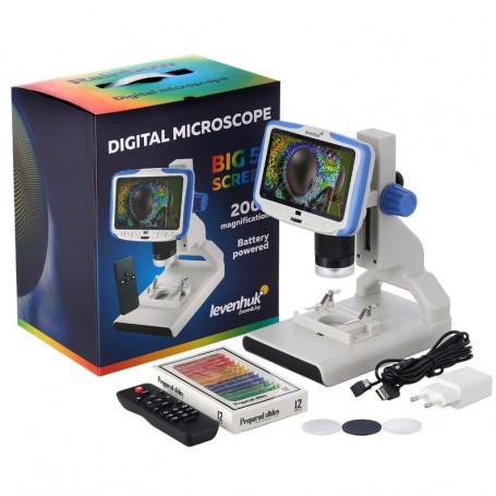 Levenhuk Smásjá Rainbow DM500 2MP 1/2.9" 2.8µm 7-50x LCD CMOS Lita Stafræn (84919)