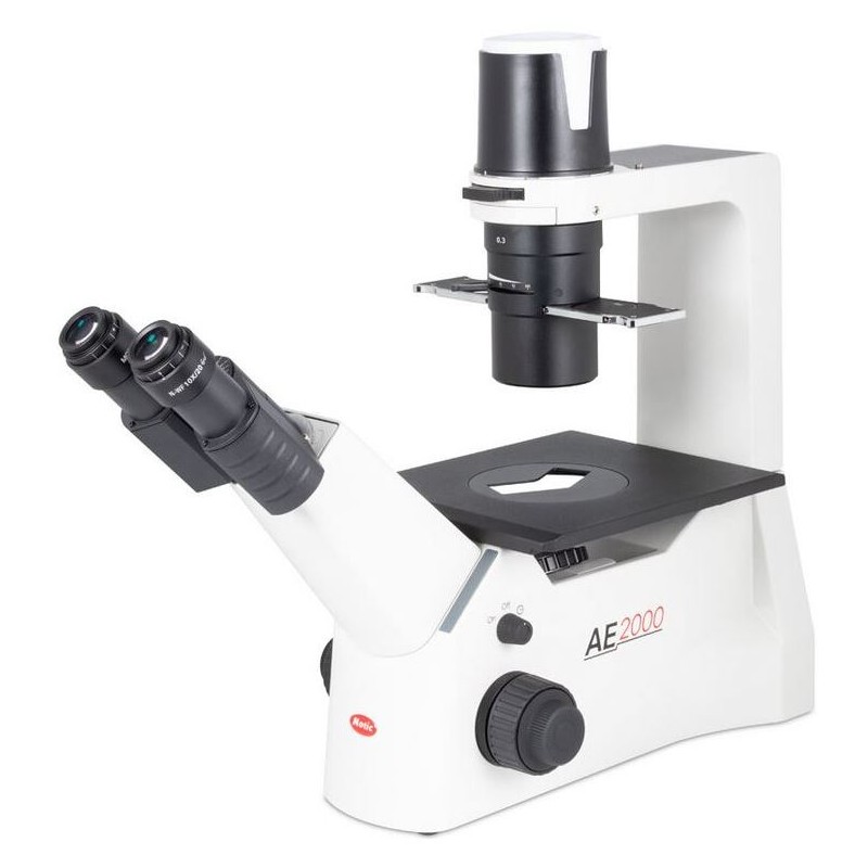 Motic Inverted microscope AE2000 bino, infinity 40x-200x, phase, Hal, 30W (67738)