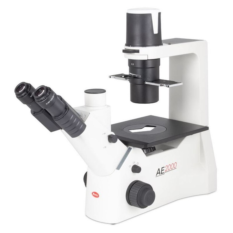 Αντεστραμμένο μικροσκόπιο Motic AE2000 trino, άπειρο, 40x-200x, φάση, Hal, 30W (67736)