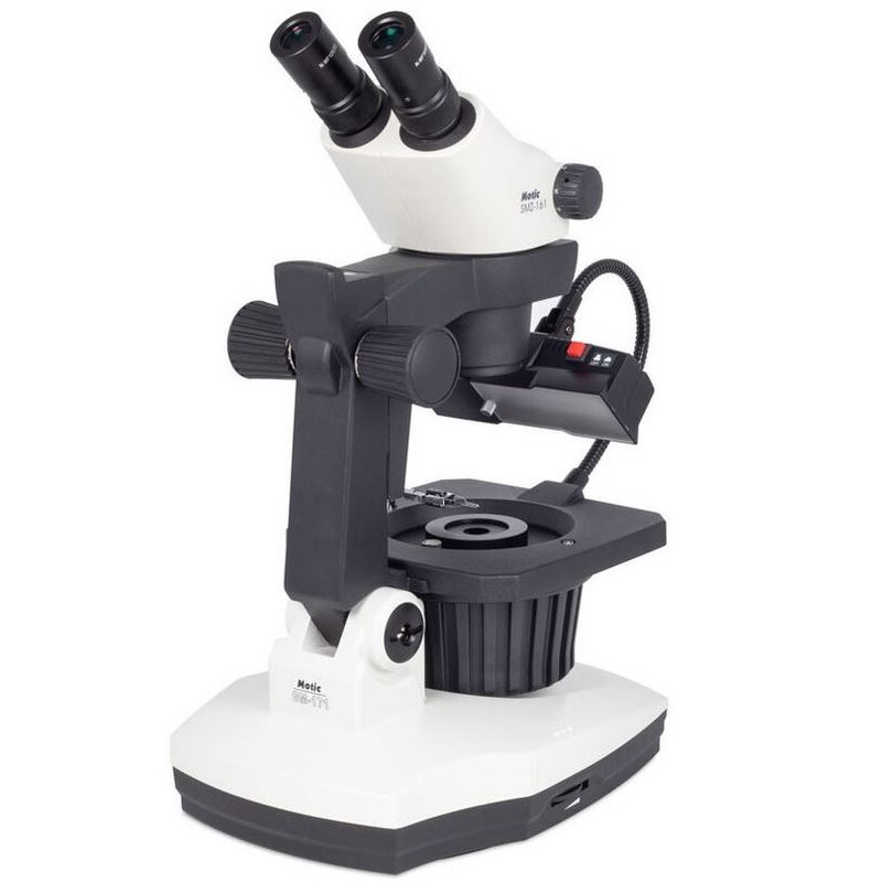 Motic Stereo zoom microscope GM-161, bino, fluo, 7.5-45x, wd 110mm (66094)