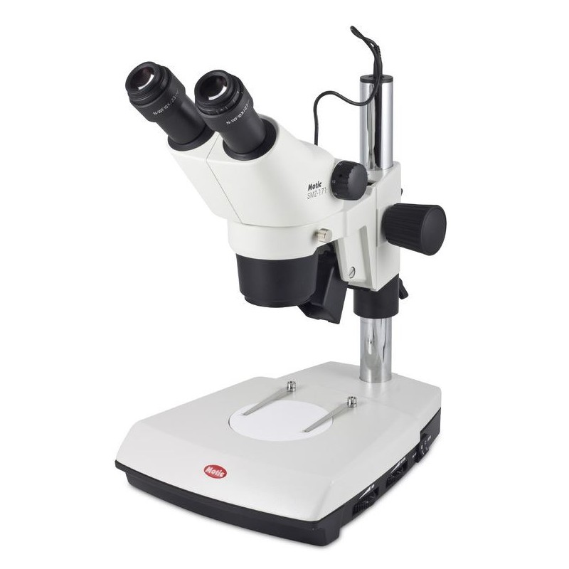 Motic Stereo zoom microscope SMZ171-BLED, bino, 7,5X-50X (46456)