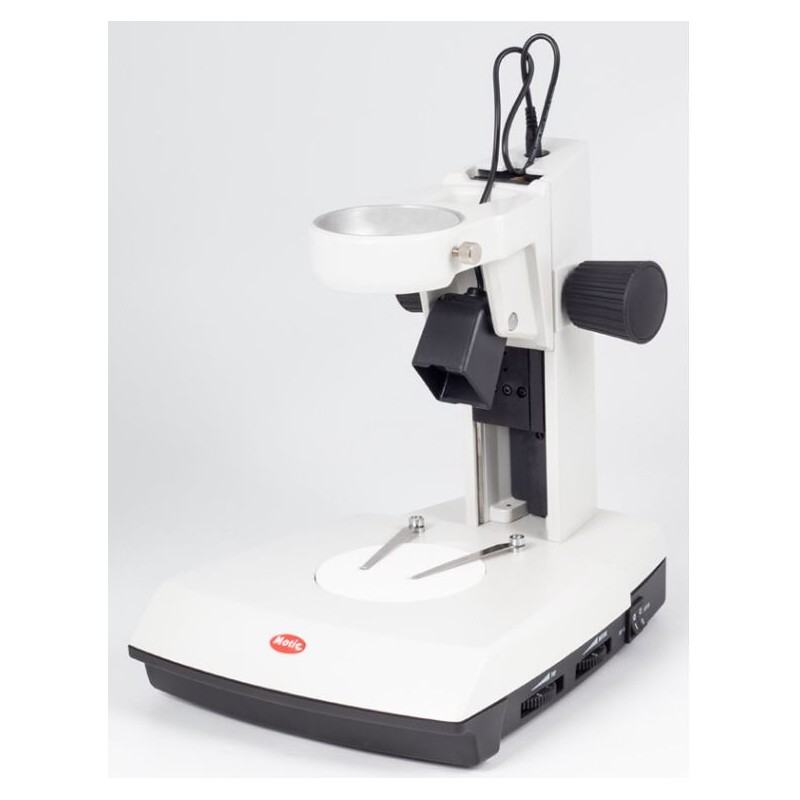 Supporto Motic con braccio fisso, luce incidente e trasmessa con base ampia (46656)