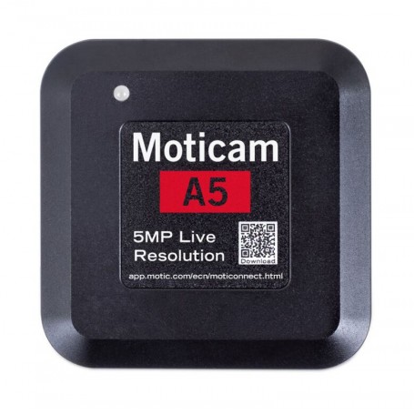 मोटिक कैमरा A5, रंगीन, sCMOS, 1/2.8", 2µm, 30fps, 5MP, USB 2.0 (76580)