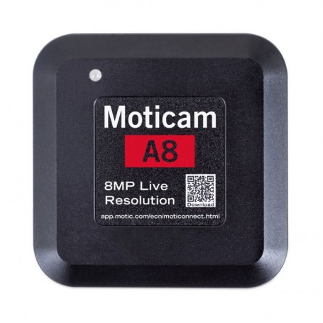 मोटिक कैमरा A8, रंगीन, sCMOS, 1/3", 1.34µm, 30fps, 8MP, USB 2.0 (76581)