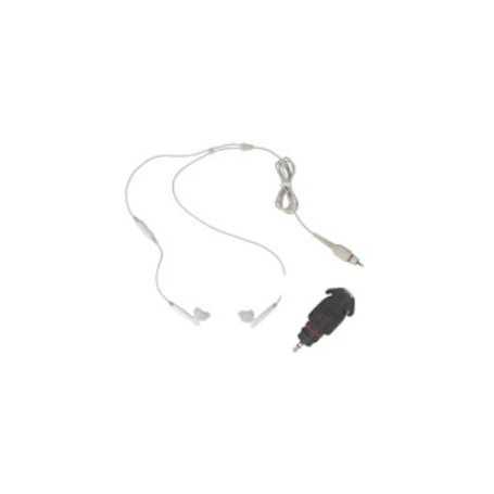 Kit audio Motorola Wireless Overt NNTN8748A pentru PTT rapid (Alb)