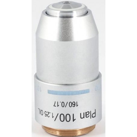Об'єктив Motic PL, план, ахроматичний, 100x/1.25, S, масляний, w.d. 0.15 мм (RedLine200) (57071)