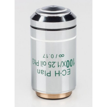 Motic Objektív 100X / 1.25, wd 0.15 mm, CCIS, EC-H PL Ph, e-plan, poz. fázis, olaj, S (53583)