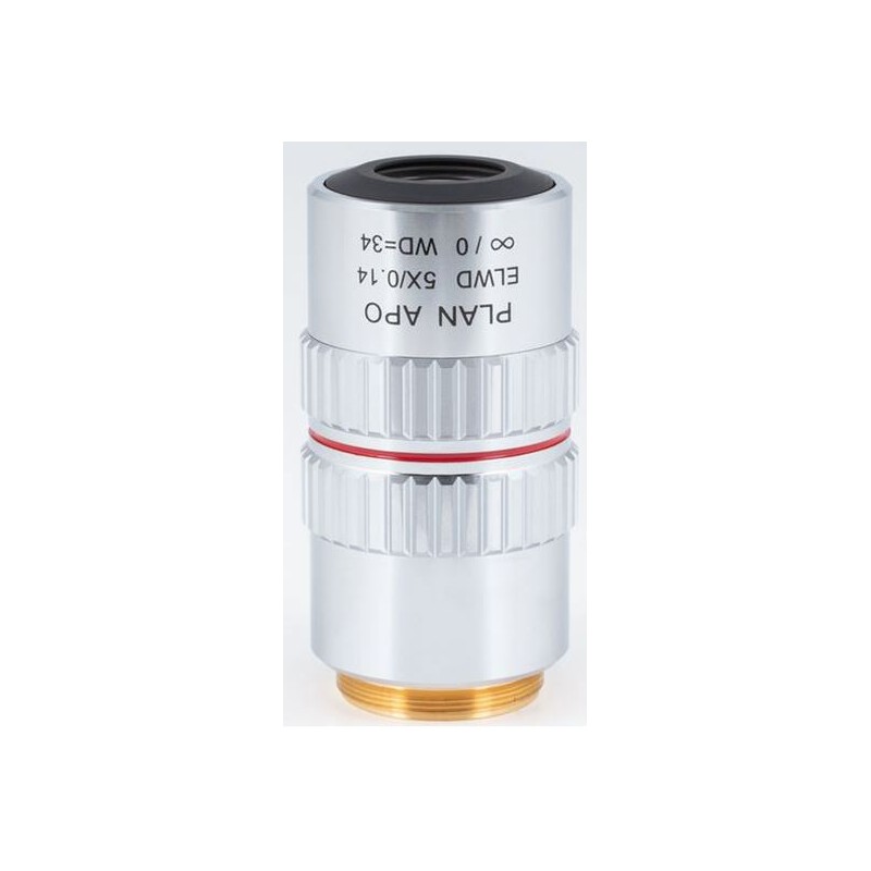 모틱 플랜 아포크로매트 대물렌즈 ELWD 5X/0.140 (작동 거리 34mm) (67684)